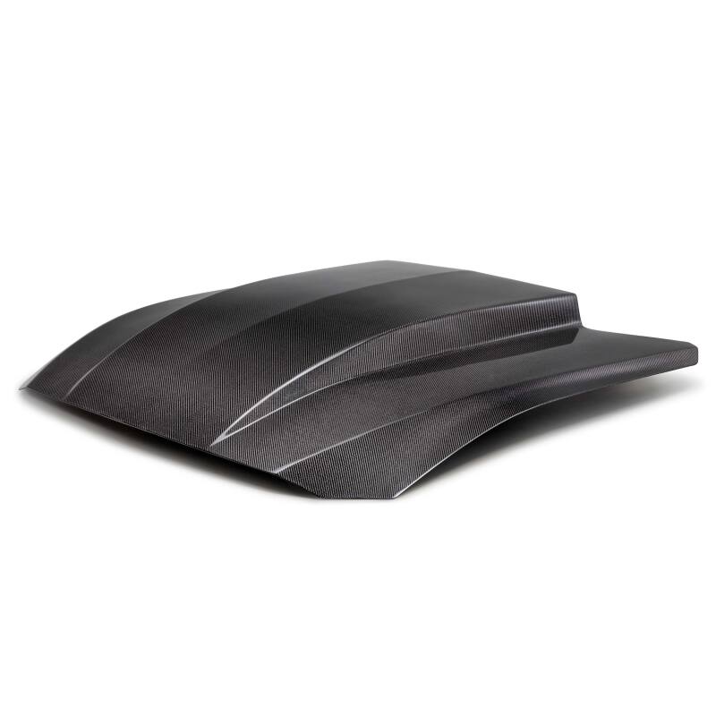 Ford Mustang Hood - Anderson Composites - Type-CJ Double-Sided Carbon Fiber Cowl - 2024+